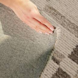 THE RUGS Vikosa Wool Rug Structa Handcrafted Cream Brown Abstract - Size: 160 cm x 230 cm - thumbnail 6