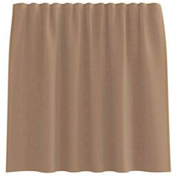 Berkfield Home Voile Curtains with Rod Pockets 2 pcs Light Brown - thumbnail 4