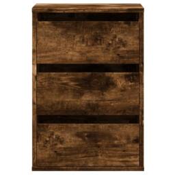 Berkfield Home Corner Chest of Drawers Smoked Oak 40x41x58 cm Engineered Wood in Brown - Size: 40 x 41 x 58 cm - thumbnail 4