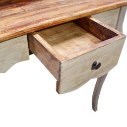 Berkfield Home Writing Desk Solid Reclaimed Wood 80x40x92 cm in Brown - Size: 80 x 40 x 92 cm - thumbnail 4