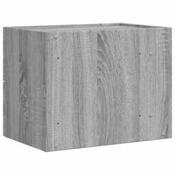 Berkfield Home Decorative Wall-mounted Bedside Cabinet Grey Sonoma 45x30x35 cm - Size: 45 x 30 x 35 cm - thumbnail 6