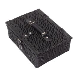 Red Hamper Wicker 30cm Black Hamper - thumbnail 4