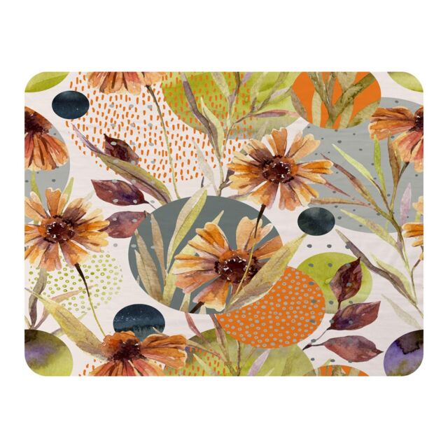 Benjamin Tate Design Autumn Flowers Blanket in Natural - Size: 120 cm x 150 cm - image 1