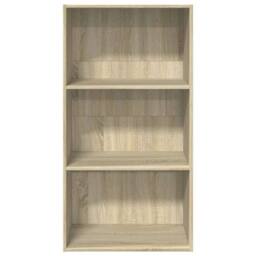 Berkfield Home Bookcase Sonoma Oak 60x30x114 cm Engineered Wood in Brown - Size: 60 x 30 x 114 cm - thumbnail 4