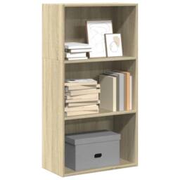 Berkfield Home Bookcase Sonoma Oak 60x30x114 cm Engineered Wood in Brown - Size: 60 x 30 x 114 cm - thumbnail 1