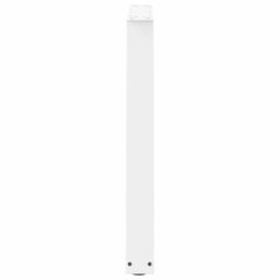 Berkfield Home Dining Table Legs V-Shape 3 pcs White 70x(72-73.3) cm Steel - thumbnail 6