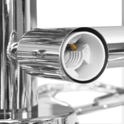 Berkfield Home Ceiling Lamp with Acrylic Crystal Leaf Arms for 5 E14 Bulbs White - thumbnail 5