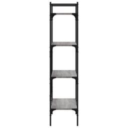 Berkfield Home Bookcase 4-Tier Grey Sonoma 56x31.5x138.5 cm Engineered Wood - thumbnail 5
