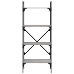 Berkfield Home Bookcase 4-Tier Grey Sonoma 56x31.5x138.5 cm Engineered Wood - thumbnail 4