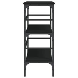 Berkfield Home Console Table Black 100x32x75 cm Engineered Wood - Size: 100 x 32 x 75 cm - thumbnail 6