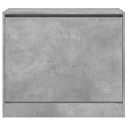 Berkfield Home Shoe Cabinet Concrete Grey 80x42x69 cm Engineered Wood - Size: 80 x 42 x 69 cm - thumbnail 5