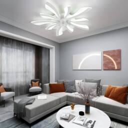 NIVOR 70cm 7 Blade LED Dimmable Ceiling Fan with Remote & Light Adjustable in White - thumbnail 8