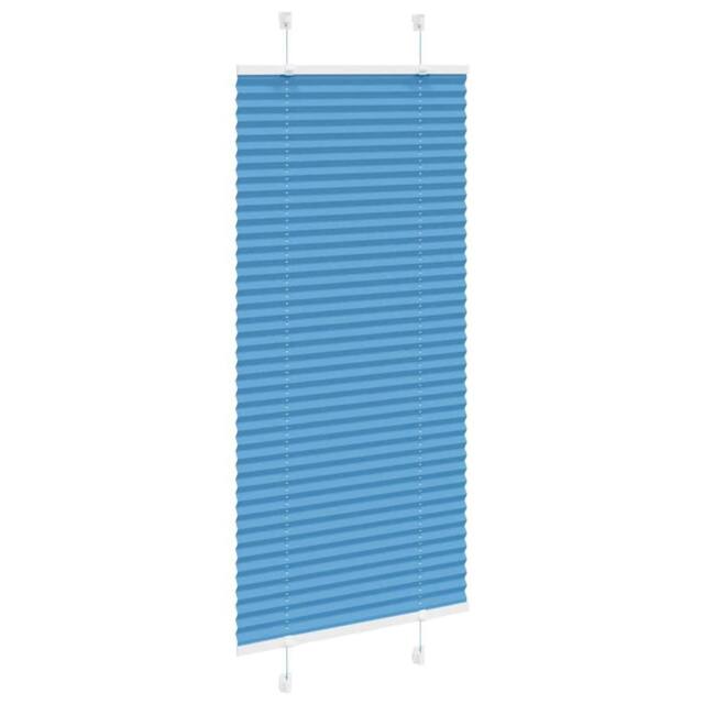 Berkfield Home Pleated Blind Blue 60x150 cm Fabric Width 59.4 cm Polyester - image 1