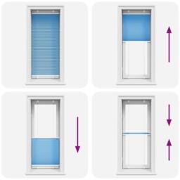 Berkfield Home Pleated Blind Blue 60x150 cm Fabric Width 59.4 cm Polyester - thumbnail 7