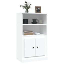 Berkfield Home Highboard White 60x35.5x103.5 cm Engineered Wood - thumbnail 4