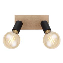 Netlighting Martha Twin Ceiling Spotlight Black 2x E27 - thumbnail 3