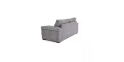 LUXURY LIFE Amalfi Collingdale Jumbo Cord Fabric Sofa Set in Grey - thumbnail 4