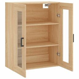 Berkfield Home Wall Mounted Cabinet Sonoma Oak 69.5x34x90 cm in Brown - thumbnail 6