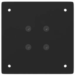 Berkfield Home Coffee Table Legs 4 pcs Black 100-102 cm Steel - thumbnail 6