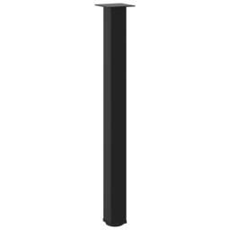 Berkfield Home Coffee Table Legs 4 pcs Black 100-102 cm Steel - thumbnail 4