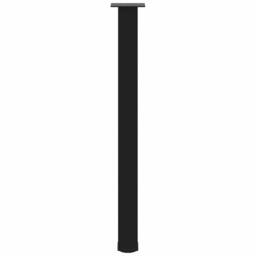 Berkfield Home Coffee Table Legs 4 pcs Black 100-102 cm Steel - thumbnail 5