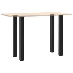 Berkfield Home Coffee Table Legs 4 pcs Black 100-102 cm Steel - thumbnail 7