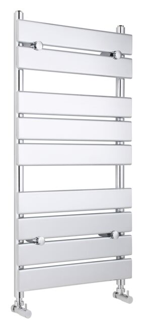 Balterley Contemporary Heated Towel Rail & 9 Flat Panels, 950mm x 500mm - Chrome in Silver - image 1
