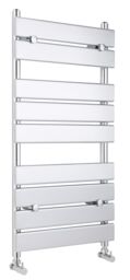 Balterley Contemporary Heated Towel Rail & 9 Flat Panels, 950mm x 500mm - Chrome in Silver