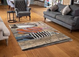 Benjamin Tate Design Shopping The Look Rug in Natural - Size: Large - thumbnail 2