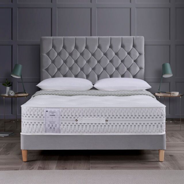 Rest Relax Jasper Ortho Memory Coil Tufted Mattress in White - Size: Super King - image 1
