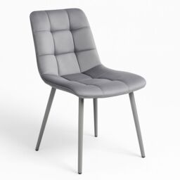 KOSY KOALA Dining Table & 4 Chairs With Bench Dark Grey Table 4 Grey Velvet Chairs Wood Table Dining Set Furniture - thumbnail 5