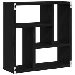 Berkfield Home Wall Shelf Black Oak 45x16x45 cm Engineered Wood - Size: 45 x 16 x 45 cm - thumbnail 7