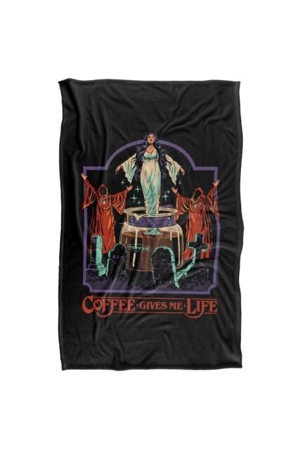Steven Rhodes Coffee Gives Me Life Silky Super Soft Throw Blanket - Size: Small - image 1