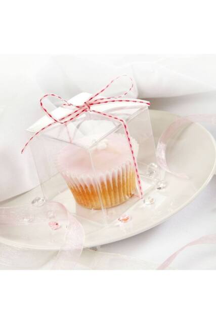 KDMD Clear Cupcake Box 10 Pack Pink - image 1