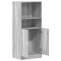 Berkfield Home Kitchen Cabinet Grey Sonoma 57x41.5x131.5 cm Engineered Wood - thumbnail 5