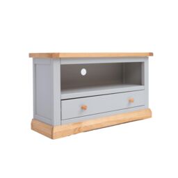 Cabinet Bits Bomporto Light Grey 1 Drawer TV Cabinet Wood Knob - thumbnail 2