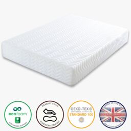 Aspire Kids Memory Mattress with Triple Foam Layers with OEKO-TEX fabric in White - Size: Small Double - thumbnail 2