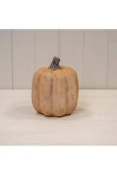 KDMD Medium Pale Orange Ceramic Jack O'Lantern Pumpkin Ornament