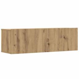 Berkfield Home 6 Piece TV Cabinet Set Wall-mounted Artisan Oak Engineered Wood - thumbnail 6
