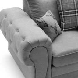 Abakus Direct Verona Linen 2 Seater in Light Grey - thumbnail 4
