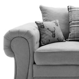 Abakus Direct Verona Linen 2 Seater in Light Grey - thumbnail 5