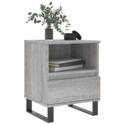 Berkfield Home Bedside Cabinets 2 pcs Grey Sonoma 40x35x50 cm Engineered Wood - Size: 40 x 35 x 50 cm - thumbnail 3