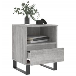 Berkfield Home Bedside Cabinets 2 pcs Grey Sonoma 40x35x50 cm Engineered Wood - Size: 40 x 35 x 50 cm - thumbnail 4