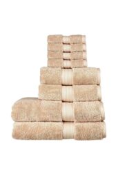 CHRISTY 'Renaissance' Luxury 675GSM Egyptian Cotton 8 Piece Towel Bale in Light Brown