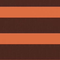 Berkfield Home Balcony Screen Orange & Brown 120x600 cm Oxford Fabric - thumbnail 1