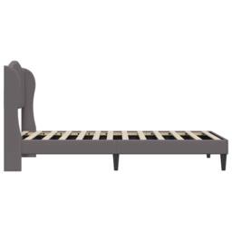 Berkfield Home Bed Frame with Headboard Grey 90 x 190 cm Faux Leather - thumbnail 5