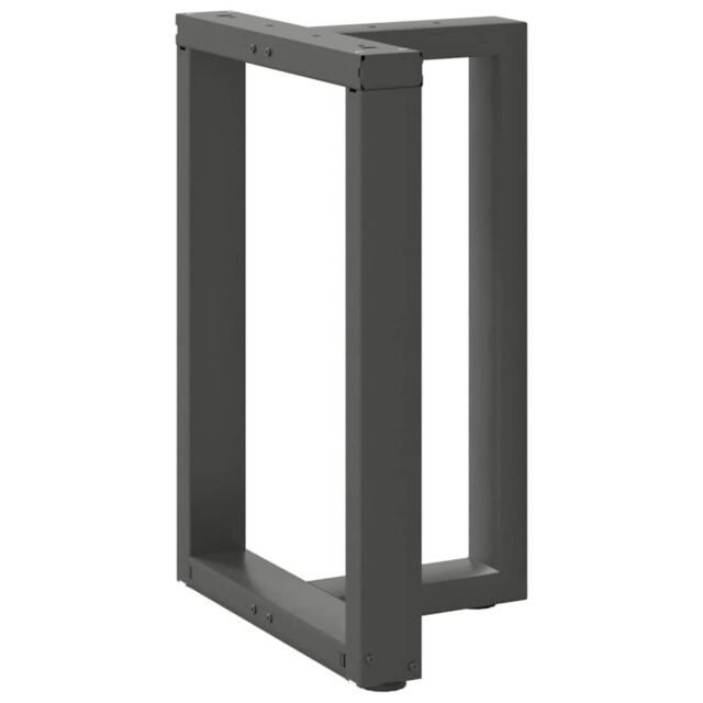 Berkfield Home Dining Table Legs T-Shaped¬†2 pcs Anthracite 50x35x(72-73) cm Steel in Black - image 1