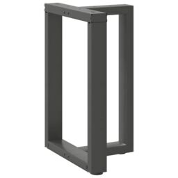 Berkfield Home Dining Table Legs T-Shaped¬†2 pcs Anthracite 50x35x(72-73) cm Steel in Black - thumbnail 1