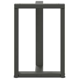 Berkfield Home Dining Table Legs T-Shaped¬†2 pcs Anthracite 50x35x(72-73) cm Steel in Black - thumbnail 6