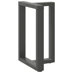 Berkfield Home Dining Table Legs T-Shaped¬†2 pcs Anthracite 50x35x(72-73) cm Steel in Black - thumbnail 4